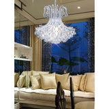 Bask 64cm Round 6 Light Crystal Chandelier - Polished Chrome