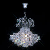 Bask 64cm Round 6 Light Crystal Chandelier - Polished Chrome