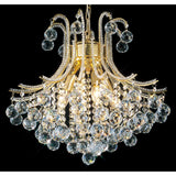 Bask 48cm Round 4 Light Crystal Chandelier - French Gold