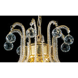 Bask 48cm Round 4 Light Crystal Chandelier - French Gold
