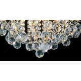 Bask 48cm Round 4 Light Crystal Chandelier - French Gold