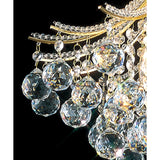 Bask 48cm Round 4 Light Crystal Chandelier - French Gold