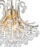 Bask 48cm Round 4 Light Crystal Chandelier - French Gold