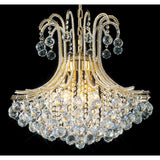 Bask 64cm Round 6 Light Crystal Chandelier - French Gold