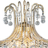 Bask 64cm Round 6 Light Crystal Chandelier - French Gold