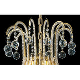 Bask 64cm Round 6 Light Crystal Chandelier - French Gold