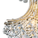 Bask 64cm Round 6 Light Crystal Chandelier - French Gold