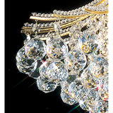 Bask 64cm Round 6 Light Crystal Chandelier - French Gold