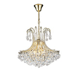 Bask 64cm Round 6 Light Crystal Chandelier - French Gold