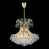 Bask 64cm Round 6 Light Crystal Chandelier - French Gold