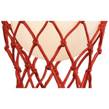 Basketball 1 Light Wall Light - Matt Red
