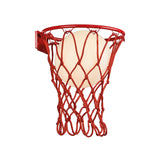 Basketball 1 Light Wall Light - Matt Red