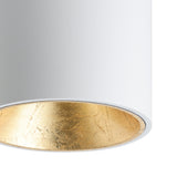 Basmorne LED Flush Ceiling Light - White & Gold