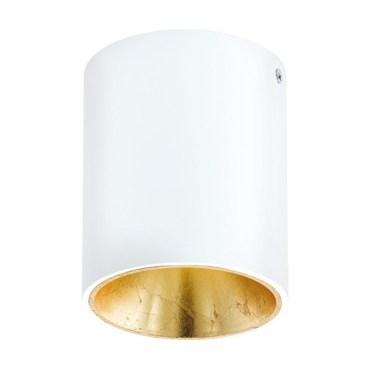 Basmorne LED Flush Ceiling Light - White & Gold