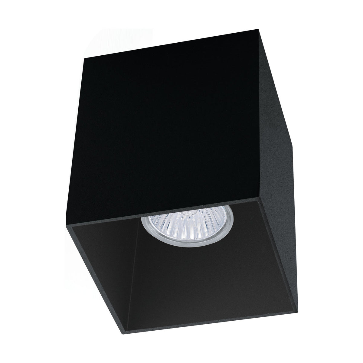 Basmorne Square Flush Ceiling Light - Black