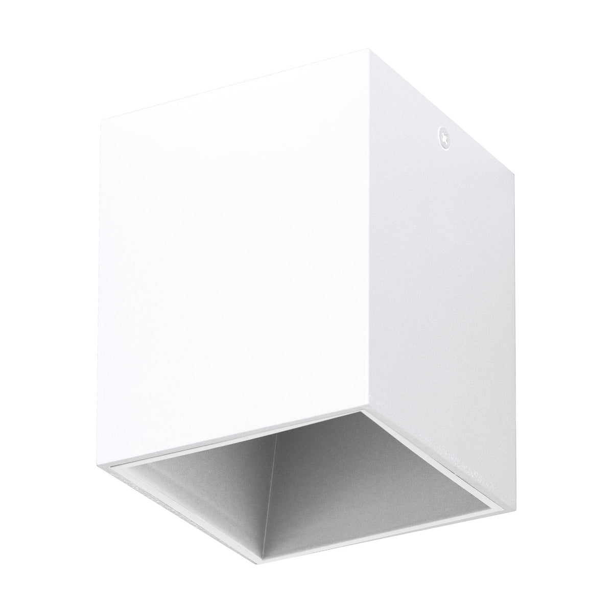 Basmorne Square Flush Ceiling Light - White