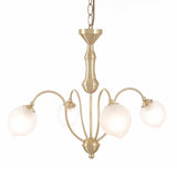 Bastia 49cm 4 Light Chandelier - Satin Gold