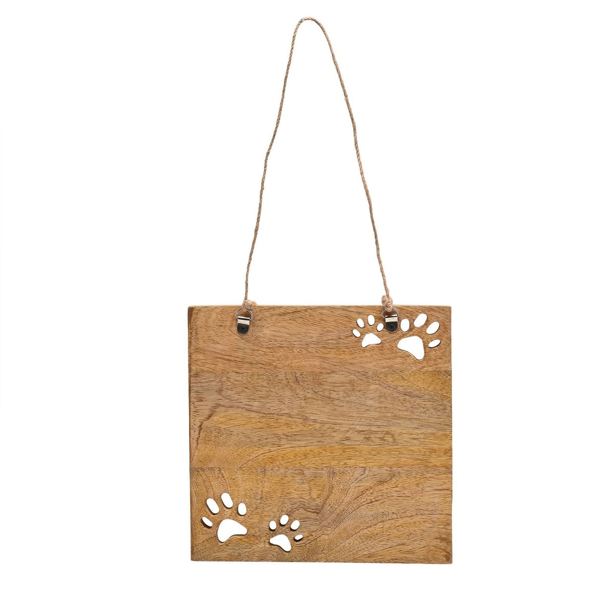 Home Is Where the Paws Are Mango Wood Wall Plaque - Natural