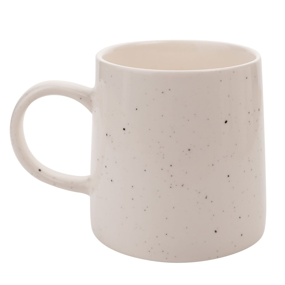 Cat Dad Paw Print Speckled Stoneware Mug 400ml - White