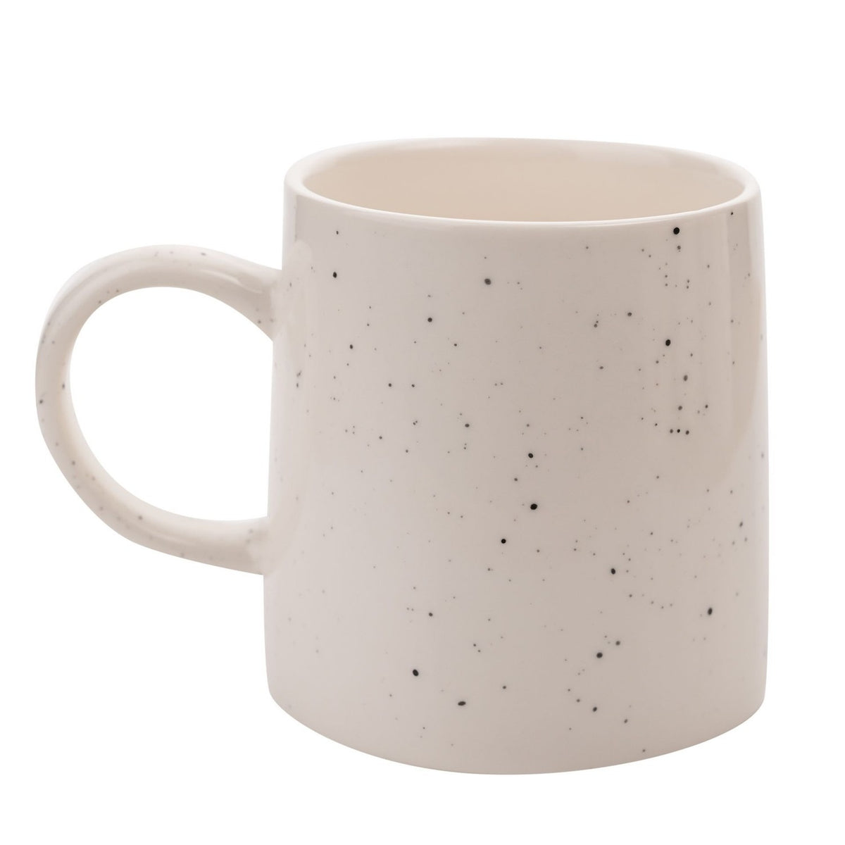 Cat Mum Paw Prints Speckled Stoneware Mug 400ml - White