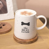 The Dog Father Bone Speckled Stoneware Mug 400ml - White
