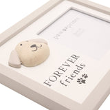 Forever Friends Pebble Dog Hanging MDF Photo Frame - Grey