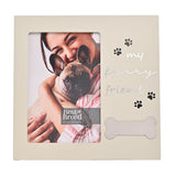 'My Furry Friend' Bone Icon MDF Photo Frame 6 x 4in - Grey