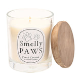Smelly Paws Aroma Guard Fresh Cotton Scented Candle 260g - White