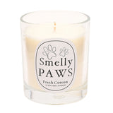 Smelly Paws Aroma Guard Fresh Cotton Scented Candle 260g - White