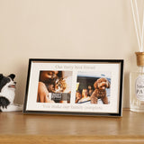 Our Furry Best Friend 2 Aperture Metal Photo Frame - White
