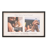 Our Furry Best Friend 2 Aperture Metal Photo Frame - White