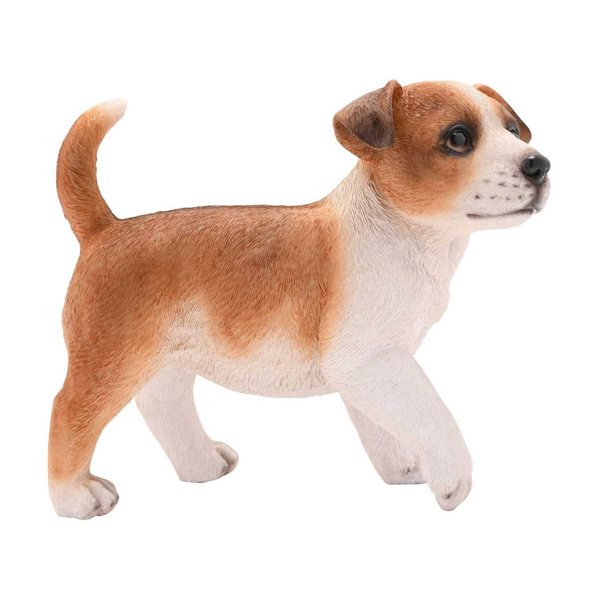 Standing Jack Russell Puppy Resin Figurine 18cm - Brown