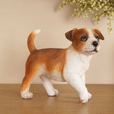 Standing Jack Russell Puppy Resin Figurine 18cm - Brown
