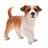 Standing Jack Russell Puppy Resin Figurine 18cm - Brown