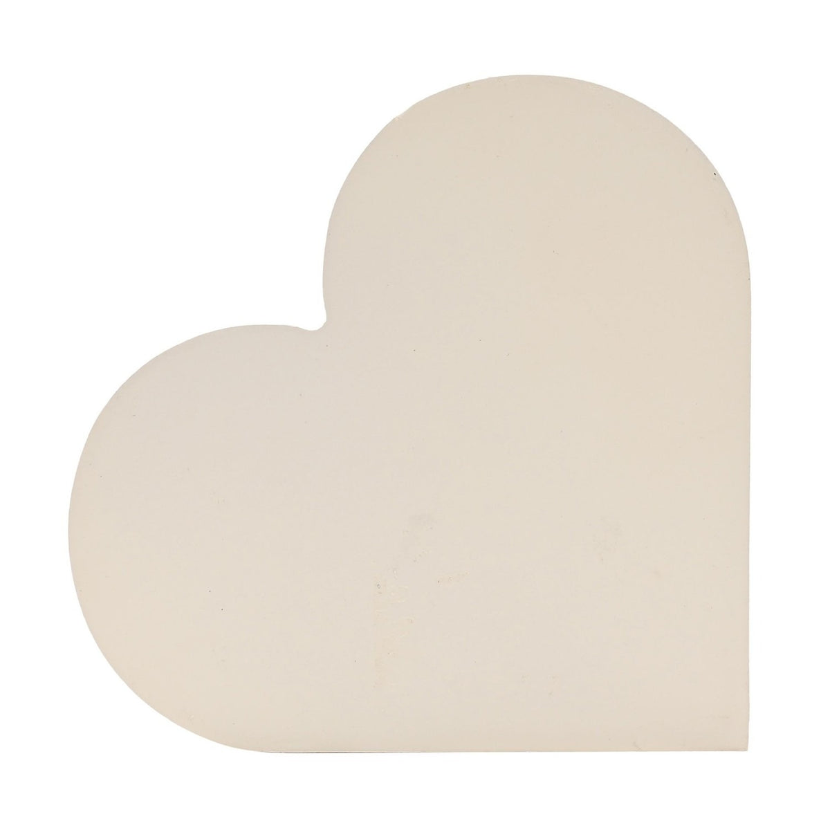 "My Heart Belongs to My Dog" Wooden Heart Plaque - Cream