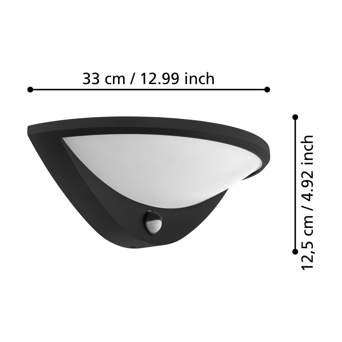 Belcreda LED Outdoor Wall Light with Motion Sensor - Anthracite