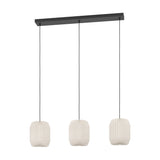 Belgrave Paper Linear Pendant Light - Black & White