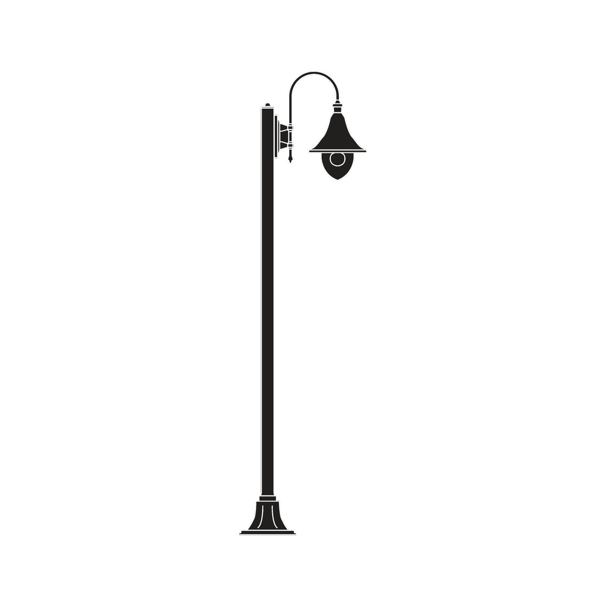 Bellcote Copper Top Outdoor Lamp Post