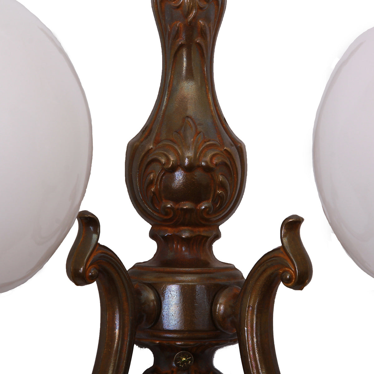 Ben 2 Arm Glass Globe Wall Light