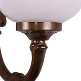 Ben 2 Arm Glass Globe Wall Light