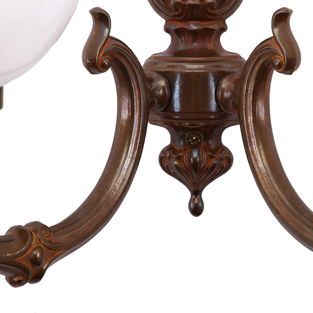 Ben 2 Arm Glass Globe Wall Light