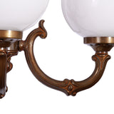 Ben 2 Arm Glass Globe Wall Light