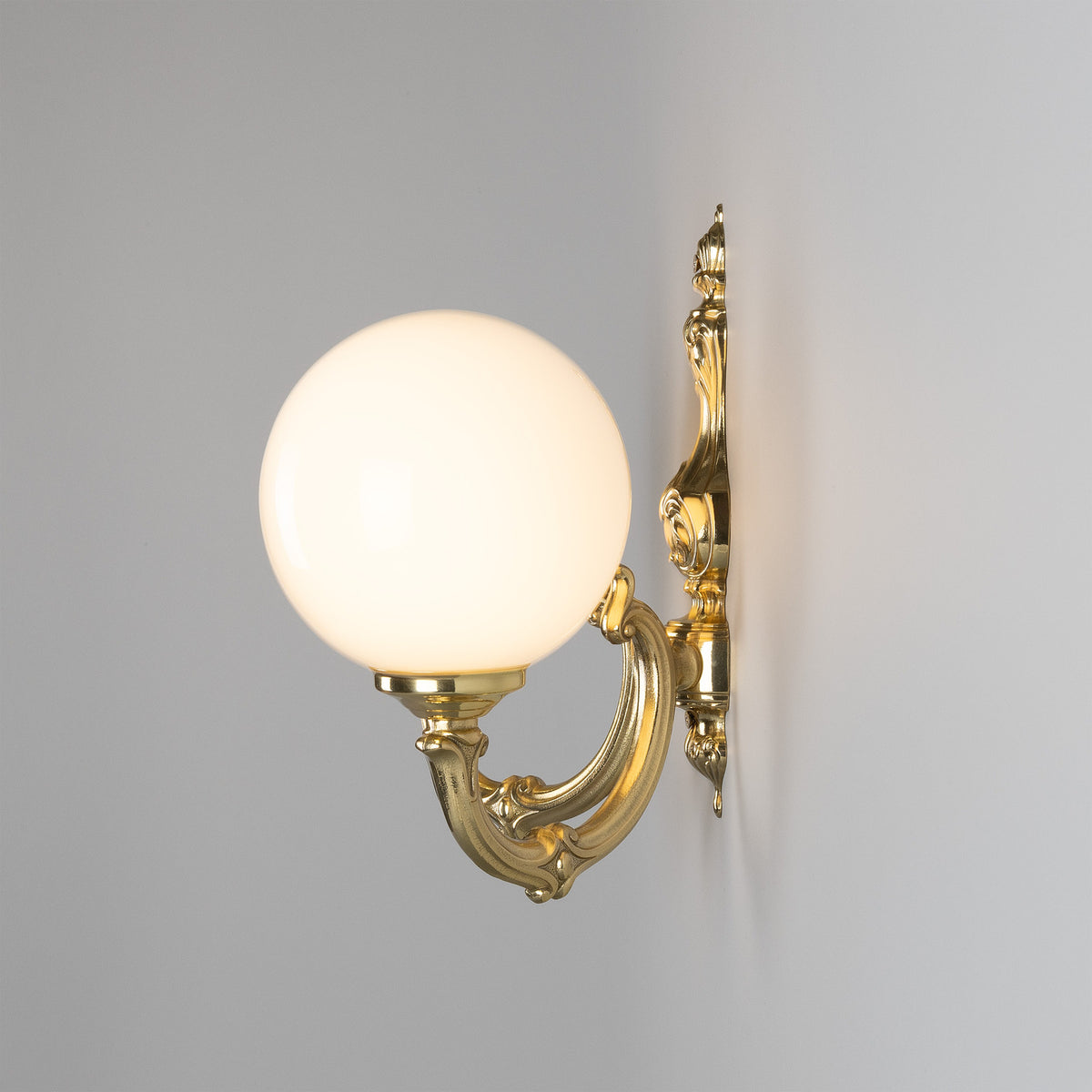 Ben 2 Arm Glass Globe Wall Light
