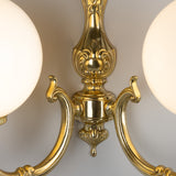 Ben 2 Arm Glass Globe Wall Light