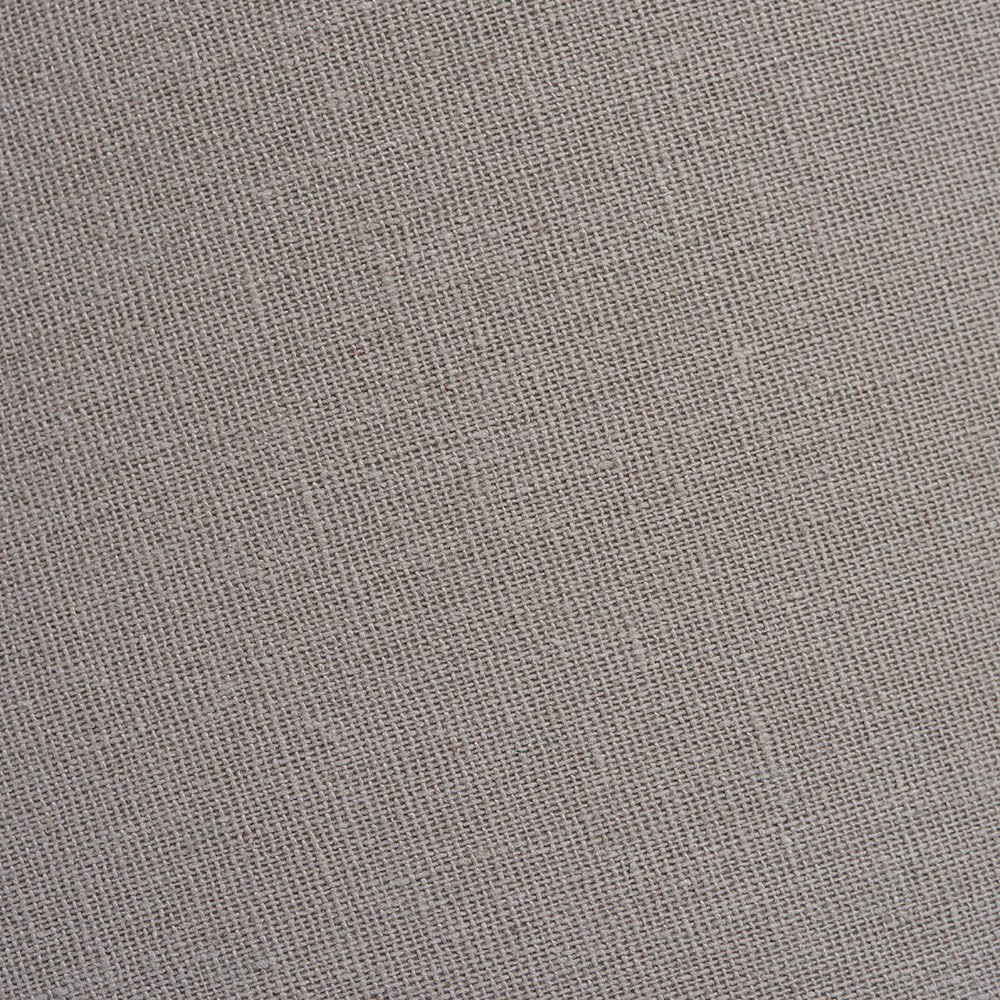 Close-up of the Endon Bevhurst 20cm tapered lamp shade showing its soft grey linen-effect fabric weave.