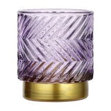 Bezamby Glass Tealight Holder - Lilac