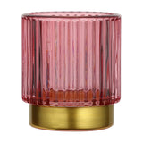 Bezamby Glass Tealight Holder - Red