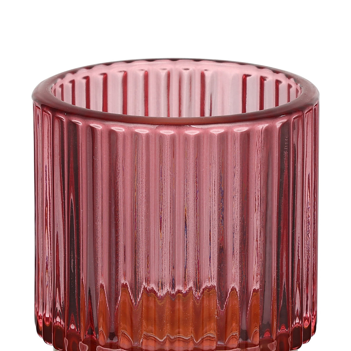 Bezamby Glass Tealight Holder - Red