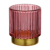 Bezamby Glass Tealight Holder - Red