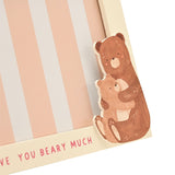Bear Hugs Mummy MDF Photo Frame with Fold-Out Easel - Cream